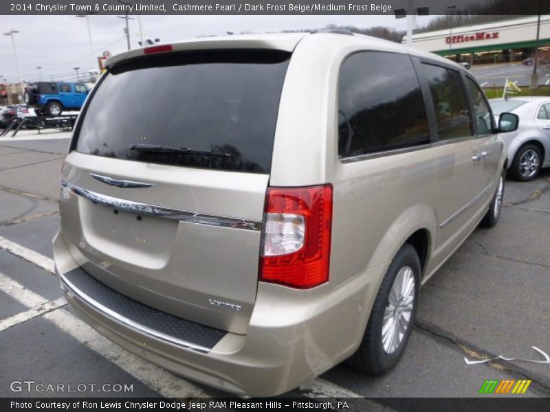 Cashmere Pearl / Dark Frost Beige/Medium Frost Beige 2014 Chrysler Town & Country Limited