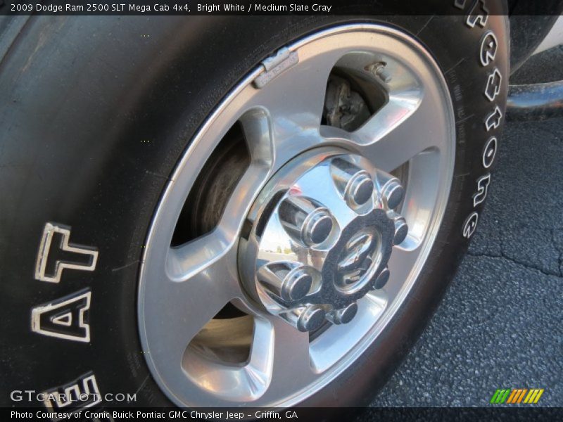 Bright White / Medium Slate Gray 2009 Dodge Ram 2500 SLT Mega Cab 4x4