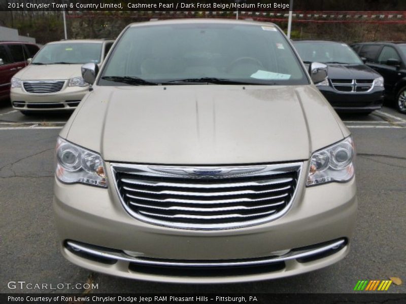 Cashmere Pearl / Dark Frost Beige/Medium Frost Beige 2014 Chrysler Town & Country Limited