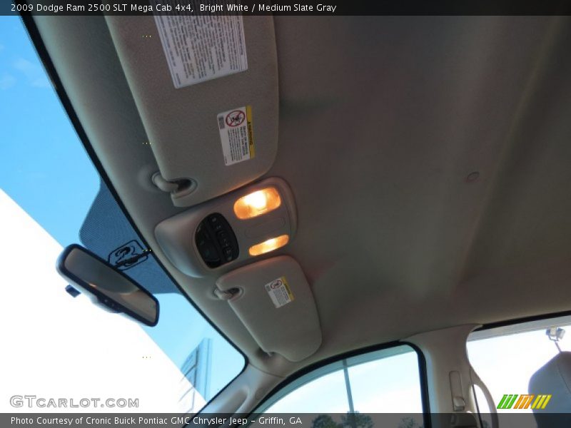 Bright White / Medium Slate Gray 2009 Dodge Ram 2500 SLT Mega Cab 4x4