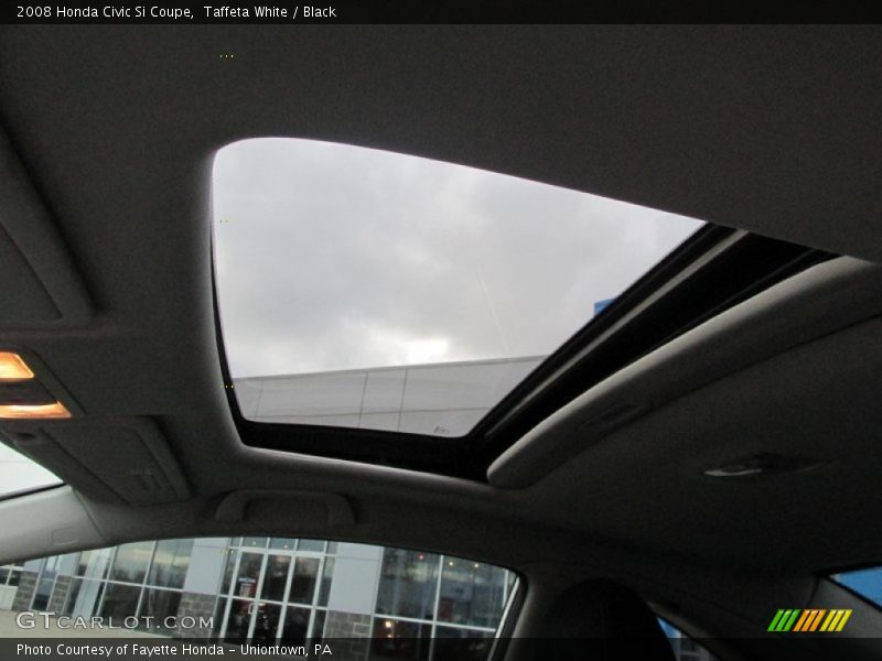 Taffeta White / Black 2008 Honda Civic Si Coupe