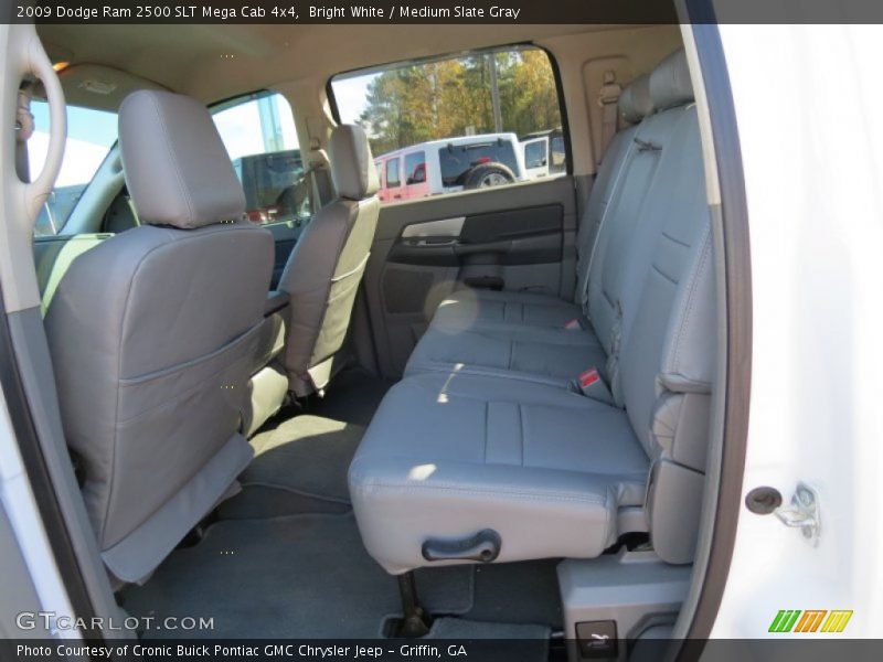 Bright White / Medium Slate Gray 2009 Dodge Ram 2500 SLT Mega Cab 4x4