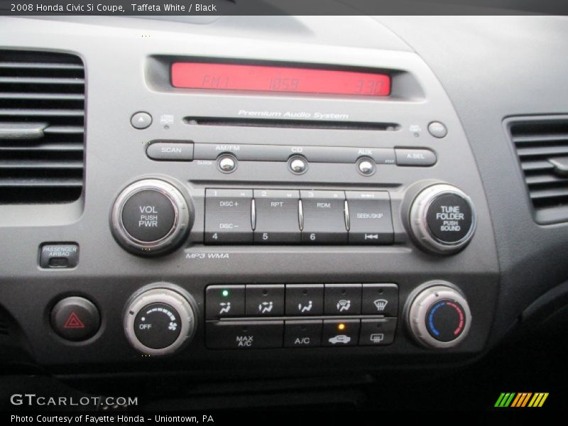 Taffeta White / Black 2008 Honda Civic Si Coupe