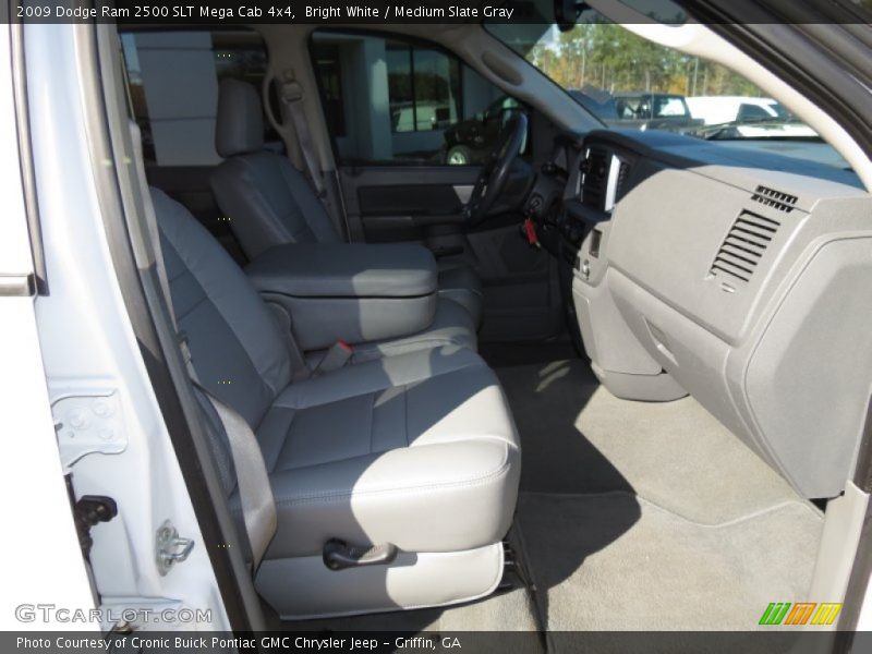 Bright White / Medium Slate Gray 2009 Dodge Ram 2500 SLT Mega Cab 4x4