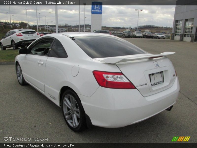 Taffeta White / Black 2008 Honda Civic Si Coupe