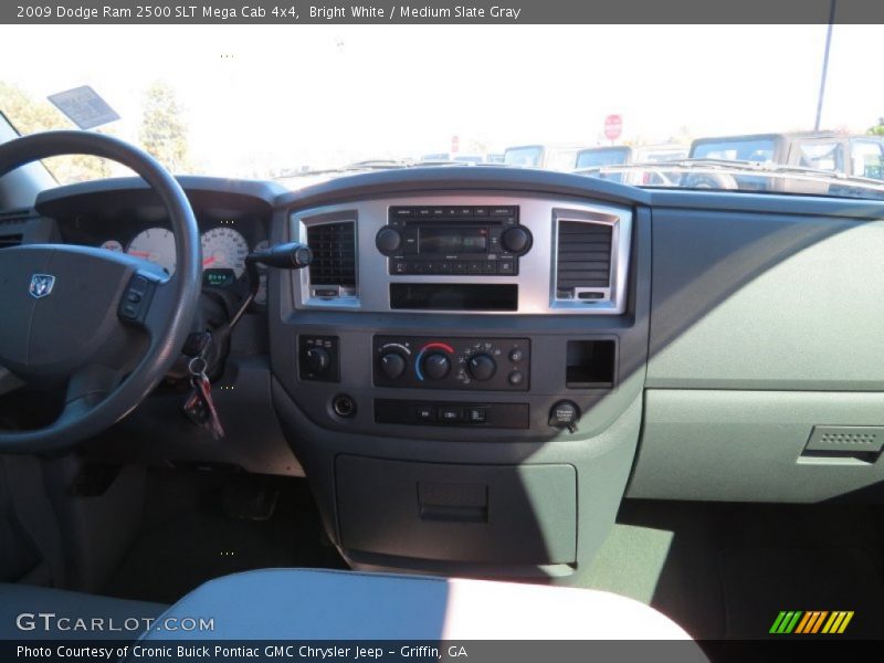 Bright White / Medium Slate Gray 2009 Dodge Ram 2500 SLT Mega Cab 4x4