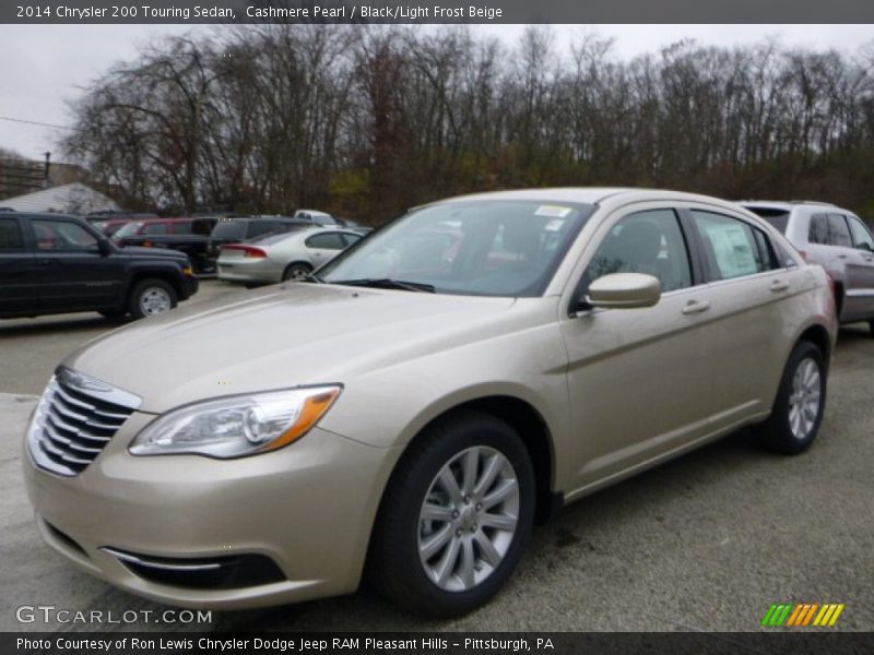 Cashmere Pearl / Black/Light Frost Beige 2014 Chrysler 200 Touring Sedan
