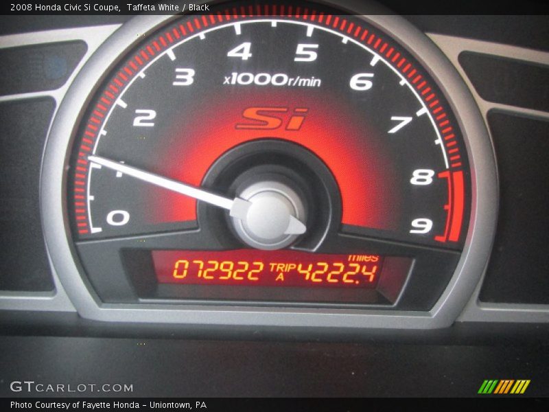 Taffeta White / Black 2008 Honda Civic Si Coupe