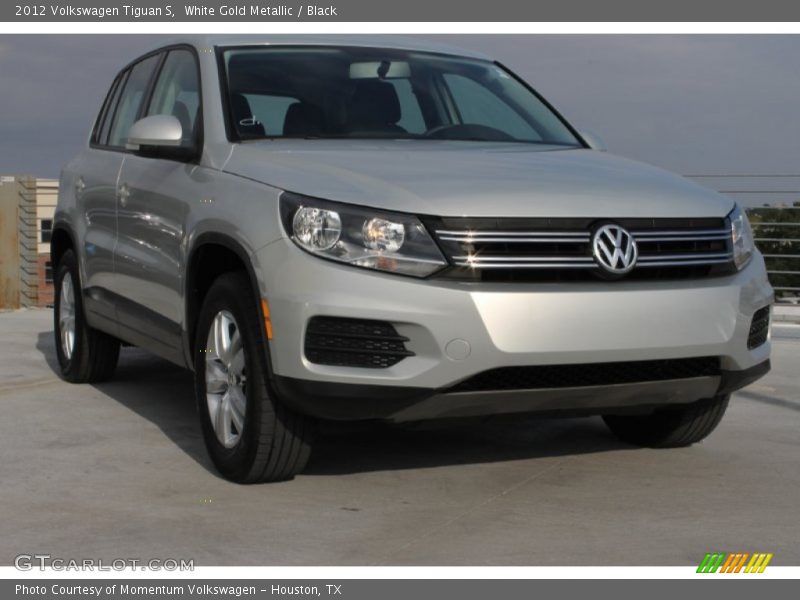 White Gold Metallic / Black 2012 Volkswagen Tiguan S