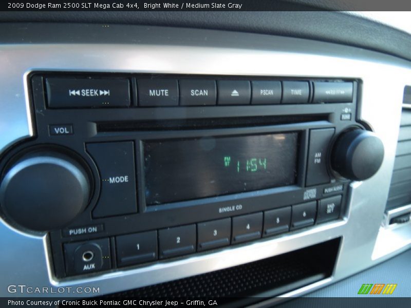 Bright White / Medium Slate Gray 2009 Dodge Ram 2500 SLT Mega Cab 4x4