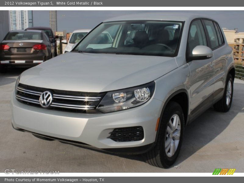 White Gold Metallic / Black 2012 Volkswagen Tiguan S
