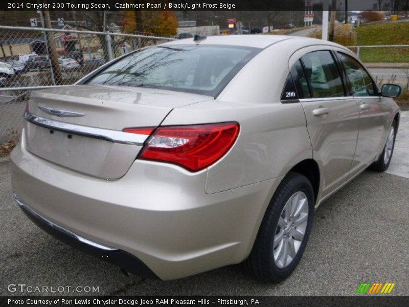 Cashmere Pearl / Black/Light Frost Beige 2014 Chrysler 200 Touring Sedan