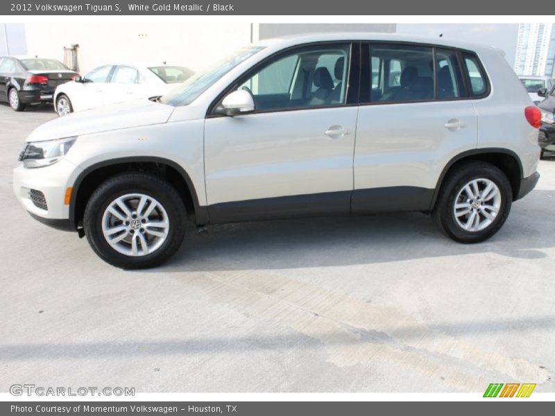 White Gold Metallic / Black 2012 Volkswagen Tiguan S