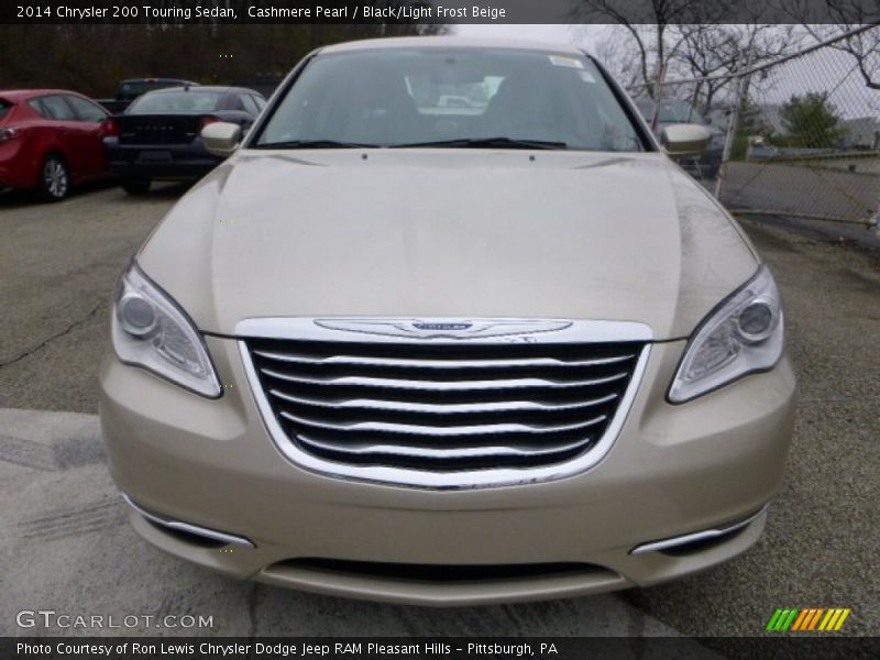 Cashmere Pearl / Black/Light Frost Beige 2014 Chrysler 200 Touring Sedan