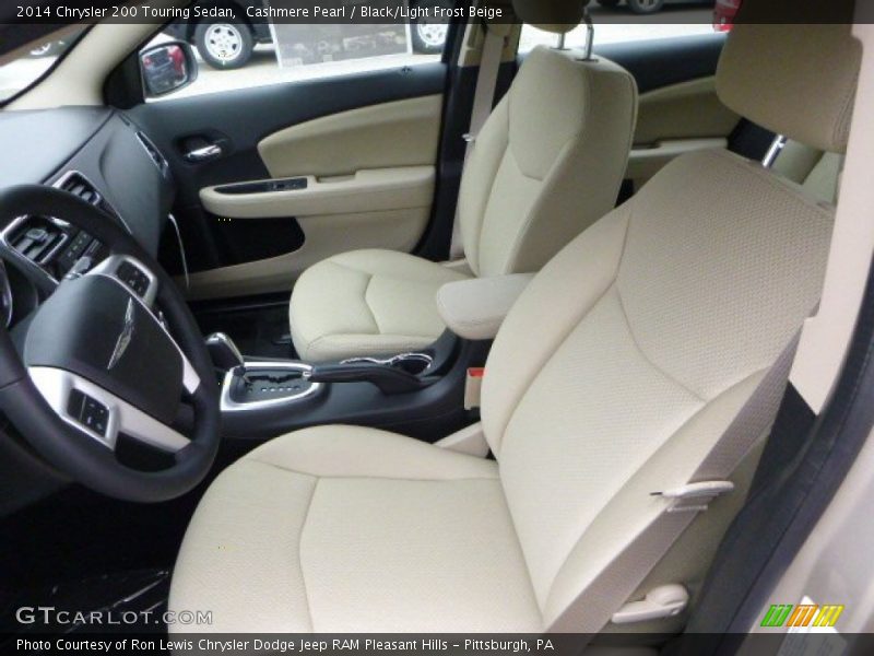 Cashmere Pearl / Black/Light Frost Beige 2014 Chrysler 200 Touring Sedan