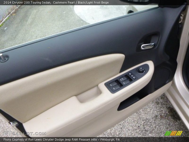Cashmere Pearl / Black/Light Frost Beige 2014 Chrysler 200 Touring Sedan