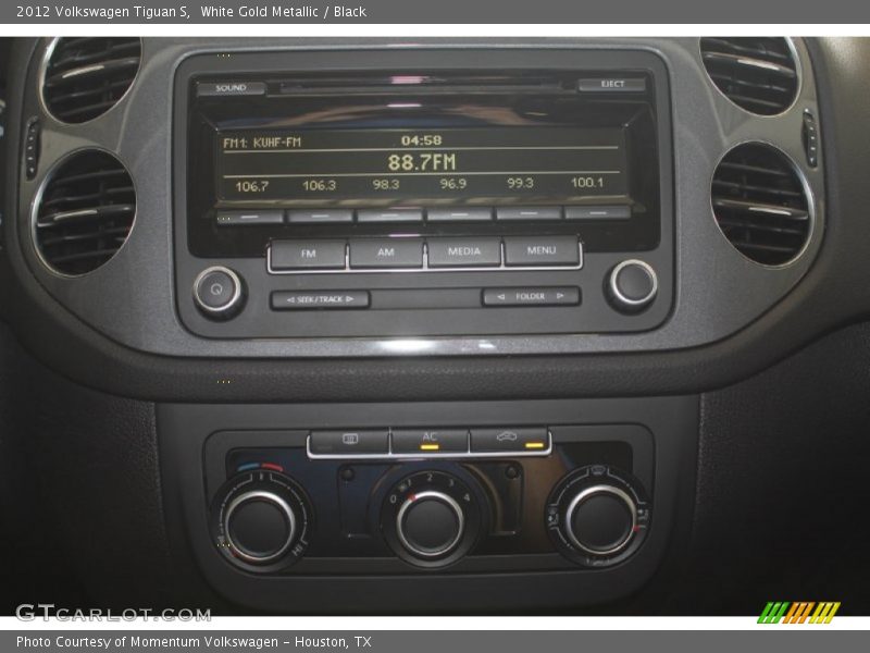 White Gold Metallic / Black 2012 Volkswagen Tiguan S