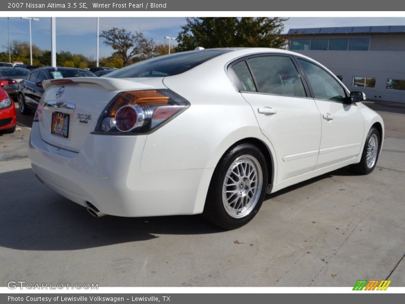 Winter Frost Pearl / Blond 2007 Nissan Altima 3.5 SE