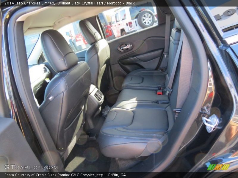 Brilliant Black Crystal Pearl / Morocco - Black 2014 Jeep Cherokee Limited