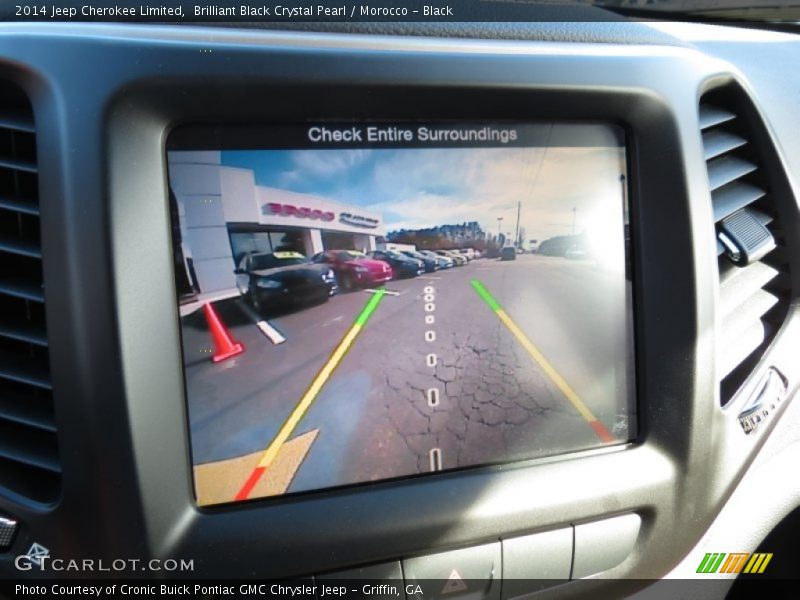 Brilliant Black Crystal Pearl / Morocco - Black 2014 Jeep Cherokee Limited