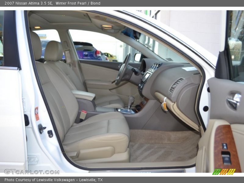 Winter Frost Pearl / Blond 2007 Nissan Altima 3.5 SE