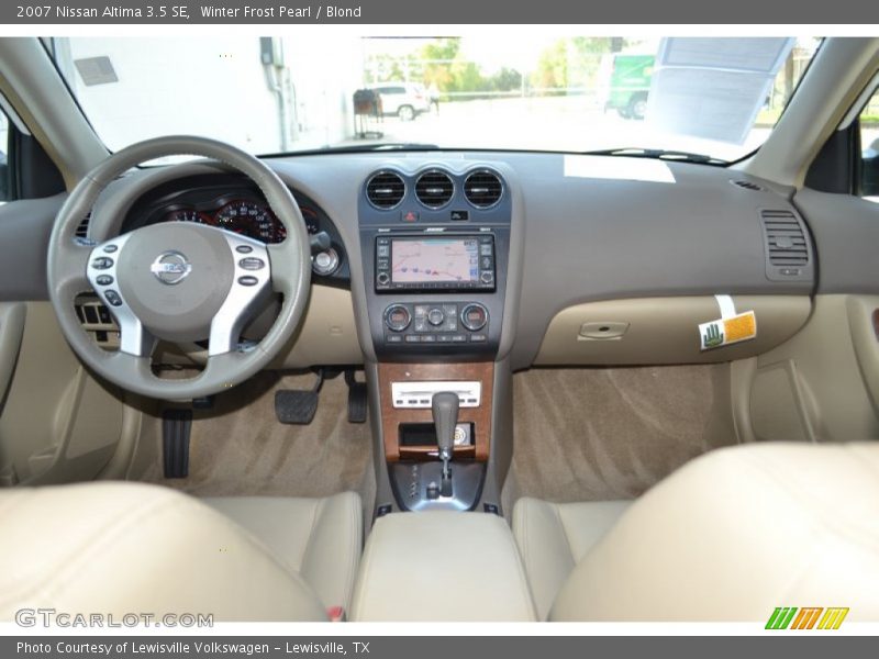 Winter Frost Pearl / Blond 2007 Nissan Altima 3.5 SE