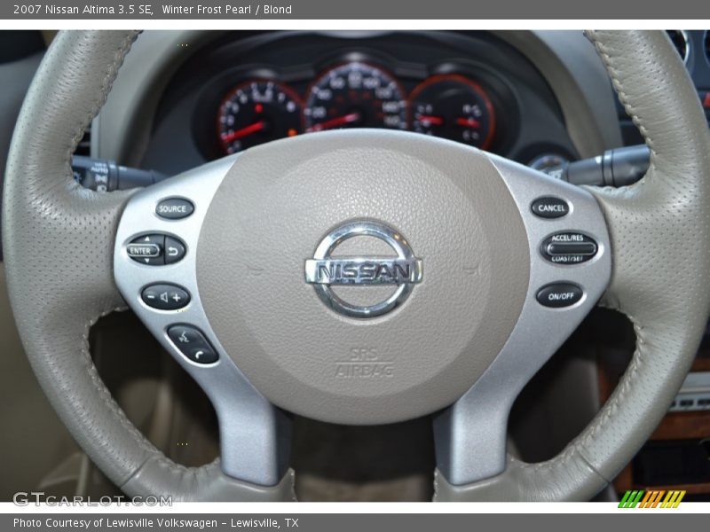 Winter Frost Pearl / Blond 2007 Nissan Altima 3.5 SE