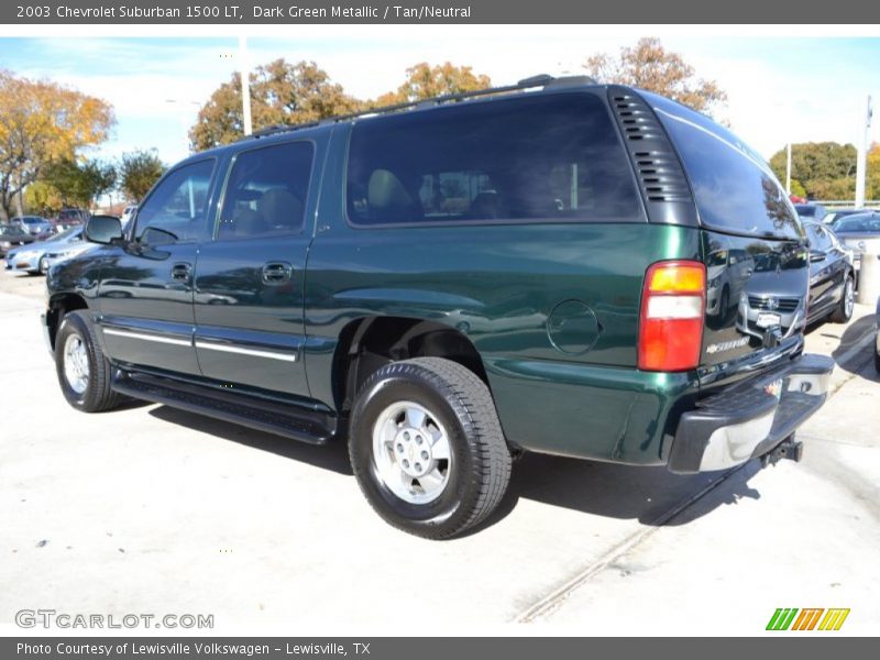 Dark Green Metallic / Tan/Neutral 2003 Chevrolet Suburban 1500 LT