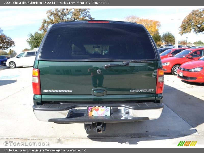 Dark Green Metallic / Tan/Neutral 2003 Chevrolet Suburban 1500 LT