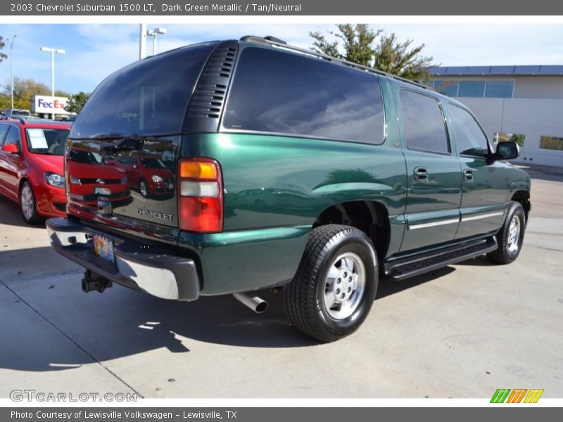 Dark Green Metallic / Tan/Neutral 2003 Chevrolet Suburban 1500 LT