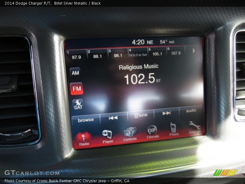 Billet Silver Metallic / Black 2014 Dodge Charger R/T