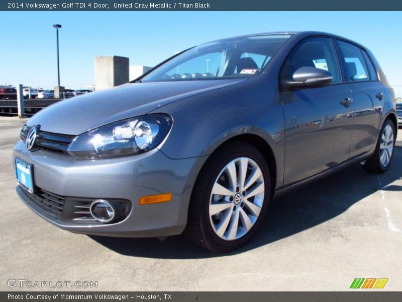 United Gray Metallic / Titan Black 2014 Volkswagen Golf TDI 4 Door