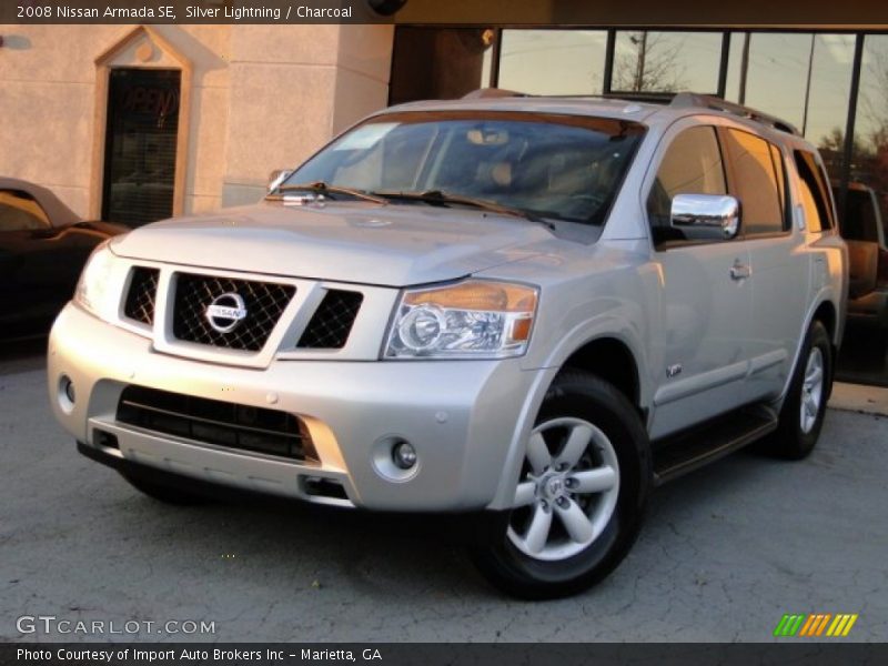 Silver Lightning / Charcoal 2008 Nissan Armada SE