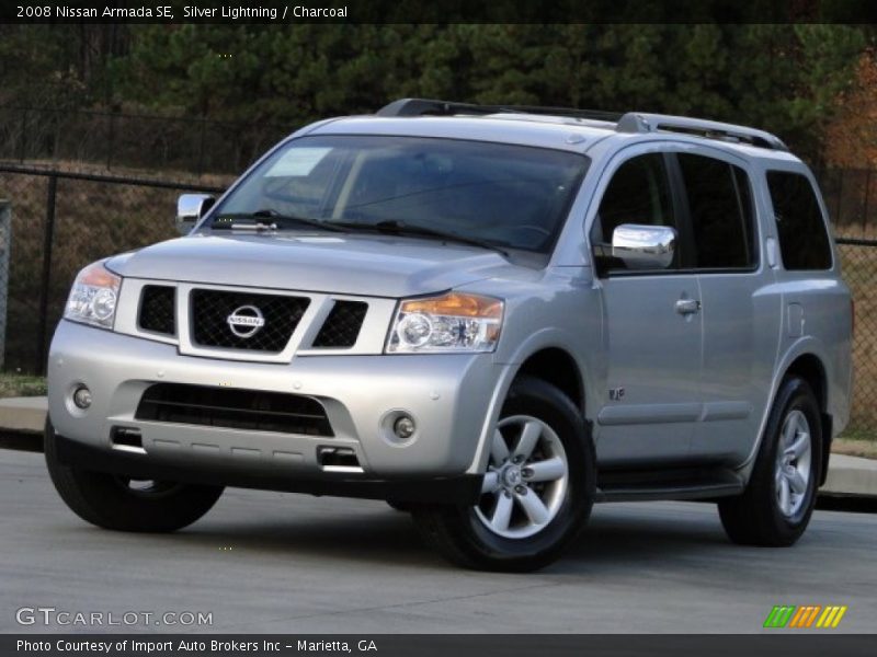 Silver Lightning / Charcoal 2008 Nissan Armada SE