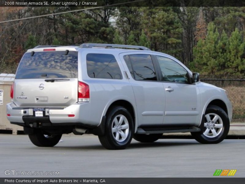 Silver Lightning / Charcoal 2008 Nissan Armada SE