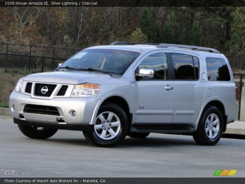 Silver Lightning / Charcoal 2008 Nissan Armada SE