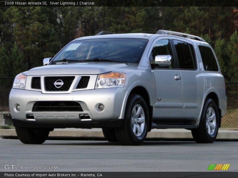 Silver Lightning / Charcoal 2008 Nissan Armada SE