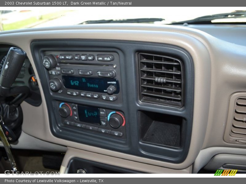 Dark Green Metallic / Tan/Neutral 2003 Chevrolet Suburban 1500 LT
