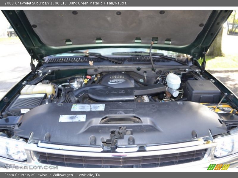 Dark Green Metallic / Tan/Neutral 2003 Chevrolet Suburban 1500 LT