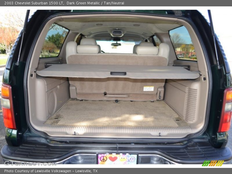 Dark Green Metallic / Tan/Neutral 2003 Chevrolet Suburban 1500 LT