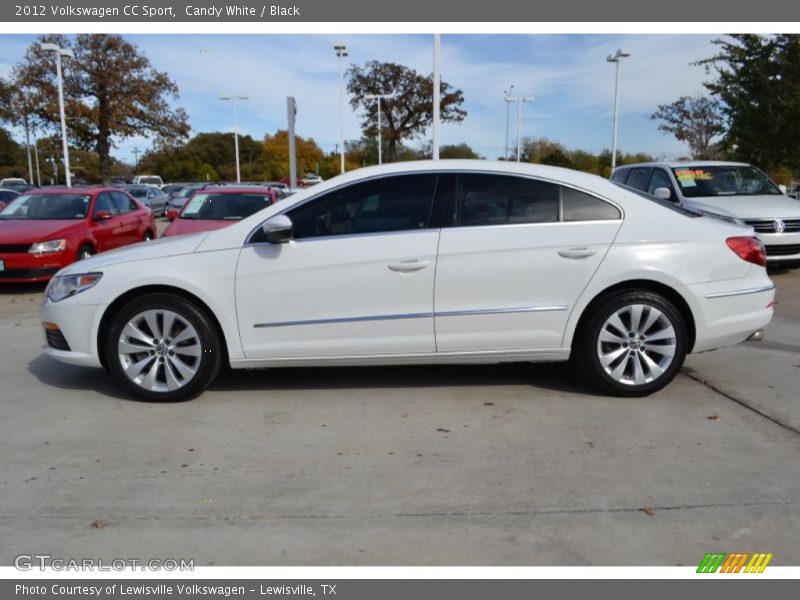 Candy White / Black 2012 Volkswagen CC Sport