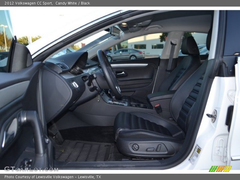 Candy White / Black 2012 Volkswagen CC Sport