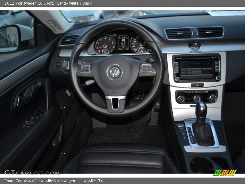 Candy White / Black 2012 Volkswagen CC Sport