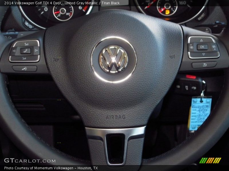United Gray Metallic / Titan Black 2014 Volkswagen Golf TDI 4 Door