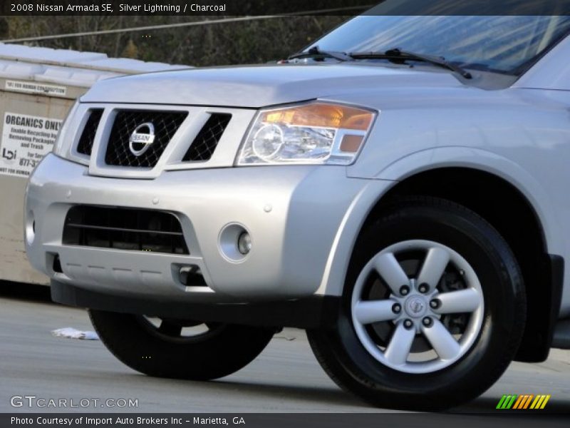 Silver Lightning / Charcoal 2008 Nissan Armada SE