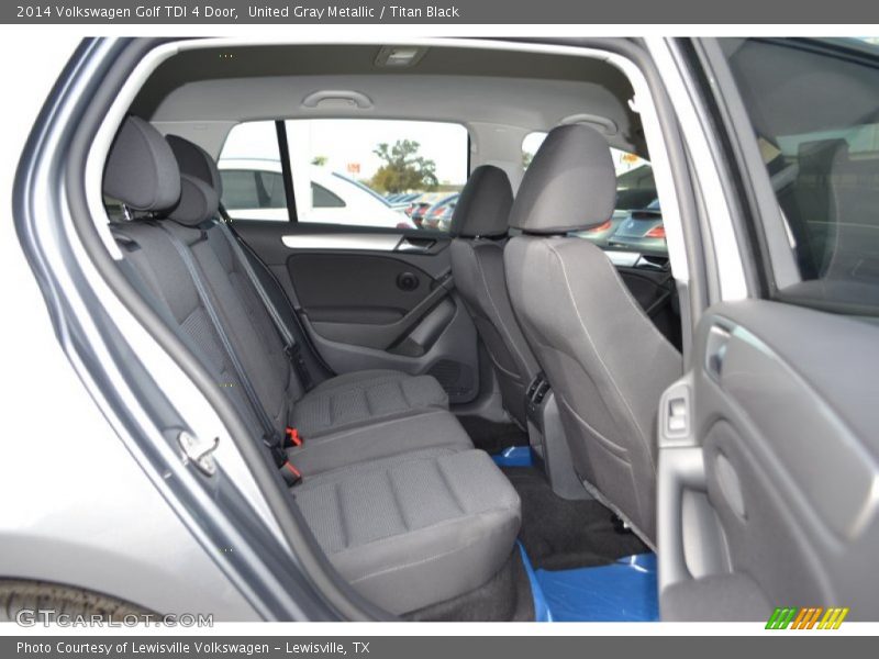 Rear Seat of 2014 Golf TDI 4 Door