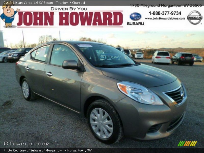 Titanium / Charcoal 2013 Nissan Versa 1.6 SV Sedan