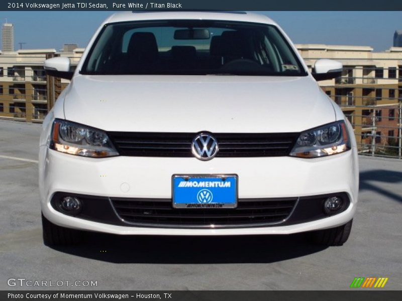 Pure White / Titan Black 2014 Volkswagen Jetta TDI Sedan