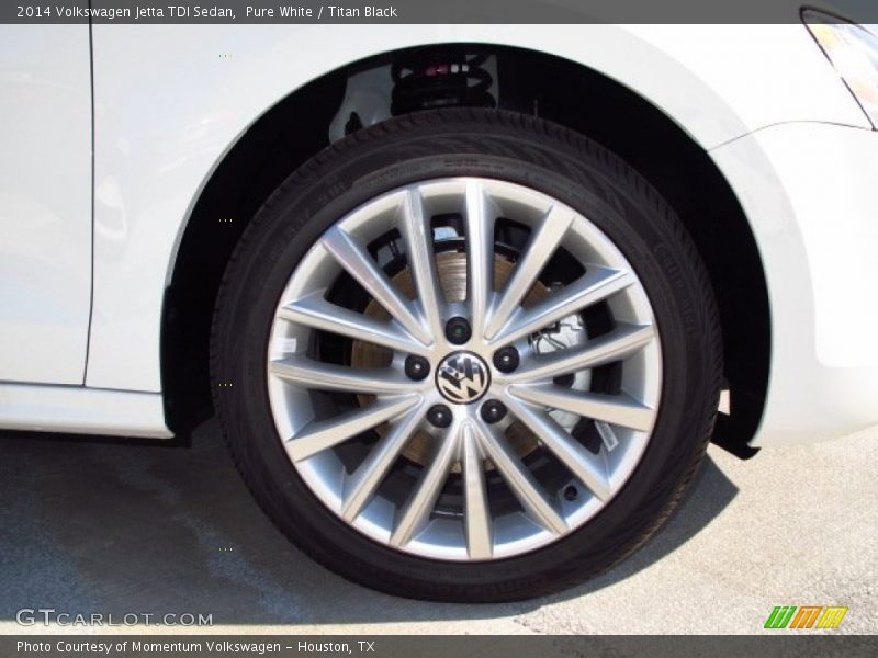 Pure White / Titan Black 2014 Volkswagen Jetta TDI Sedan