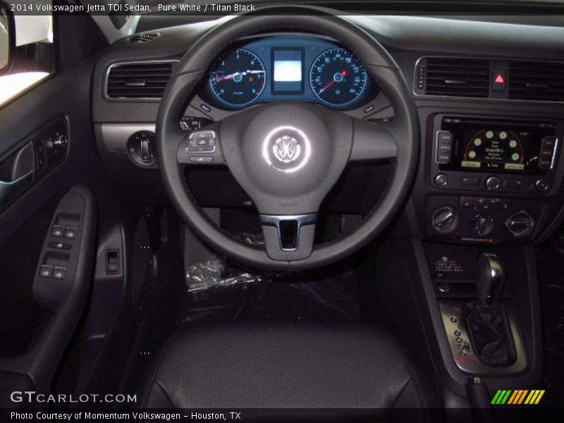Pure White / Titan Black 2014 Volkswagen Jetta TDI Sedan